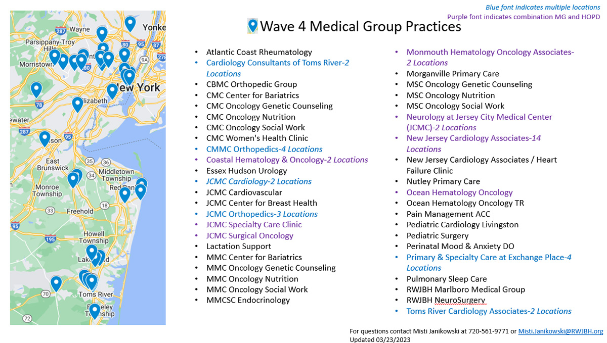 wave 4 medical group practices map